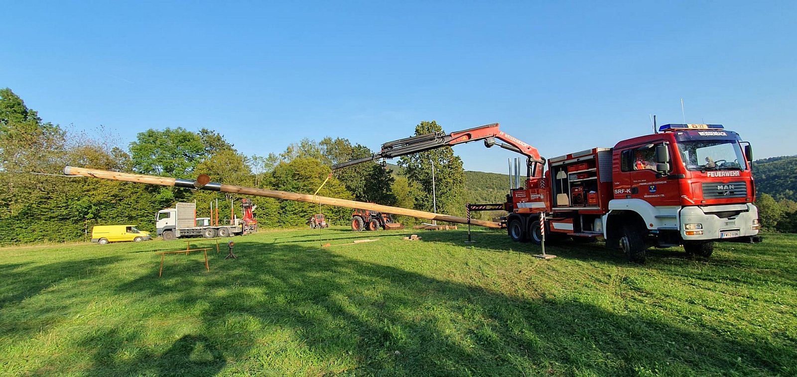 Wiederaufstellung des Friedenskreuzes
