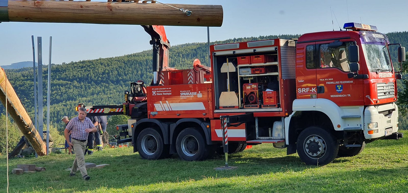 Wiederaufstellung des Friedenskreuzes