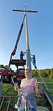Wiederaufstellung des Friedenskreuzes