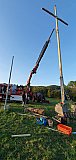 Wiederaufstellung des Friedenskreuzes